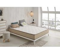 Moonia - Matelas Viscosoft 140X200CM - Matelas de Haute Durabilité - Matelas Anti-acariens - Mémoire de Forme - Modèle Bamboo Eco Fresh