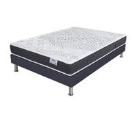Matelas Mousse + Sommier Sr15 Volcan 140x190 Myriade - H. 21 Cm - Soutien Équilibré