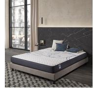 Matelas Naturalex Perfectsleep 140x200 cm - Blue Latex et Mousse HR,Mémoire de forme - 7 zones - Réversible