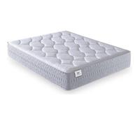 Matelas NATURELITS Nature 150x200 cm - Ressorts ensachés + mémoire de forme Double face été/hiver - Hauteur 32 cm - Fermeté moyenne