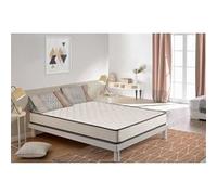 Moonia Matelas Slim Max Haute Durabilité Anti-Acariens 150 X 190cm Blanc