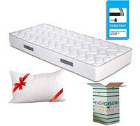 Matelas orthopédique 120 x 190 cm + oreiller en mousse viscoélastique respirant avec effet 100 % italien FASUK