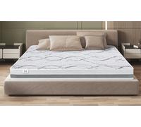 The White Stone Matelas 160 x 190 à Fermeté Moyenne | Hauteur 20 cm | Tissu hypoallergénique et Respirant | Propriétés orthopédiques et automodelantes | Produit en Italie
