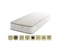 Matelas orthopédique 70x190 x 22 cm + oreiller mémoire - très ferme - face hiver laine - ame poli lattex haute densité - hypoallergénique