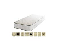 Matelas Orthopédique 90x190 x 22 cm - Ferme - Face Hiver Laine - Ame Poli Lattex Haute Densité - Hypoallergénique