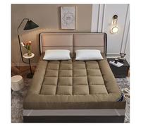 Matelas orthopédique en mousse à ressorts ensachés pour les dormeurs lourds, soulagement de la pression, design respirant, marron, 90 x 200 cm