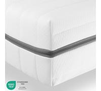 Matelas orthopédique en mousse froide d'une épaisseur de 18 cm - Matelas 140x200 avec 7 zones de couchage, Matelas H2 H3, Matelas en mousse froide 140x200 pour chaque position de sommeil, hauteur 18 c