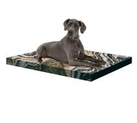 Matelas orthopédique pour Chien avec Mousse à Mémoire,XXL 110x80x7cm, Motif Grey-Dogs, Housse Amovible Imperméable (XXL-110x80x7, Montana)
