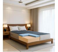 Matelas orthopédique - THE WHITE STONE - White Stone 180x190 - Mémoire 9 zones - 18 cm - Hypoallergénique