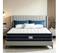 Matelas PerfectSleep 140x200 cm Épais 30cm - Soutien Mousse à mémoire de Forme - Accueil Blue Latex - Respirant - Haute Densité