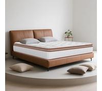 Matelas PerfectSleep 140x200 cm - Mousse à mémoire de Forme - Blue Latex Hybride - Ép 28cm - Soutien Parfait - Fermeté Moyenne - Respirant - Hypoallergénique - Durable - 10 Zones - Certifié Oeko-Tex