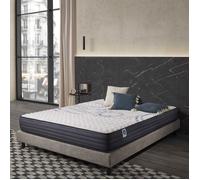Matelas Perfectsleep 140x200 cm - Technologie Blue Latex et Mousse HR,Mémoire de forme - Réversible - 7 zones - Excellent Confort