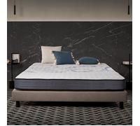 Matelas Perfectsleep 90x200 cm - Technologie Blue Latex et Mousse HR - Réversible - 7 zones - Excellent Confort