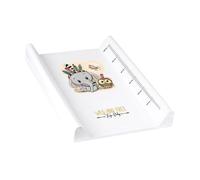 Matelas plan à langer luxe pour bébé 48 X 70 cm Blanc Éléphant