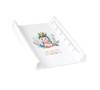 Matelas plan à langer luxe pour bébé 48,5 X 70 cm Blanc Licorne
