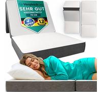 Matelas pliable 75x195 cm, 13 cm épais - lit d'appoint confortable, pliant
