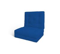 Matelas Pliable 80x200 avec latex - Futon Flex Latex - Pascall Bleu