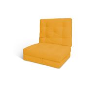 Matelas Pliable 80x200 avec latex - Futon Flex Latex - Pascall Jaune