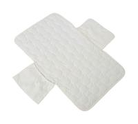 Matelas Pliable Bébé Blanc en Coton pour Voyages Courts