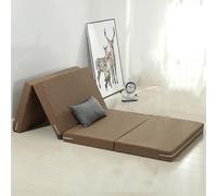 Matelas pliable de 8 cm d'épaisseur avec housse lavable, portable et confortable pour invités, rembourré en mousse, matelas futon de sol pliable, idéal pour les voyages et une utilisation à la maison