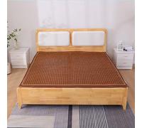 Matelas pliable en bambou rafraîchissant pour lits simples et doubles, tapis de couchage d'été, respectueux de l'environnement, acajou carbonisé, literie dortoir, essentiels pour la maison.