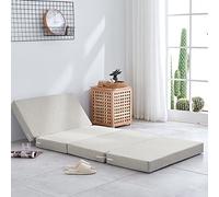 Matelas pliable en mousse avec housse amovible et fond antidérapant pour lit de sol portable et utilisation pour invités