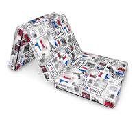 Matelas pliable en mousse NATALIA SPZOO - 1 place - Equilibré - Couleur mix - Paris