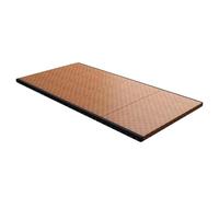 Matelas pliable et coussin de méditation en fibre de coco - Futon japonais portable pour invité et tapis de yoga - Chaise en rotin pour tapis multi-usage (190 x 80 cm)