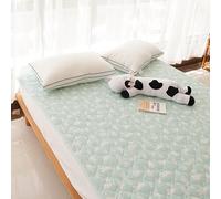 Matelas pliable et rafraîchissant - Tapis d'été lavable double climatisé (ours vert, 120 x 200 cm) pour un confort et une respirabilité ultimes.