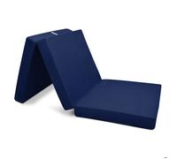 Matelas pliable Lit d'appoint Matelas pliable Campix, 100x200cm bleu foncé