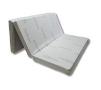 Matelas pliable Natalia Spzoo - Gris - Mousse PU 21kg/m^3 - 1 place - Lavable en machine