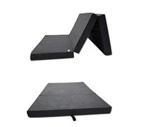 Matelas pliable Odolplusz - Fabriqué en Union européenne - Utilisable comme matelas d'invités, gris, 80 x 200 cm