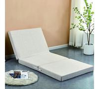 Matelas pliable portable avec housse lavable Idéal pour les invités Camping Voyage Salon Chambre Canapé-lit Solution de sommeil confortable dans une boîte
