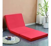 Matelas pliable portable avec housse lavable - Idéal pour les invités en camping, voyage, salon, canapé, lit, chaise - Solution de sommeil compacte dans une boîte