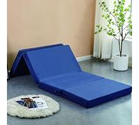 Matelas pliable portable avec housse lavable - Idéal pour les invités, les voyages, le camping, le salon, la chambre à coucher, le canapé-lit - Solution de sommeil confortable dans une boîte