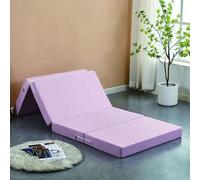 Matelas pliable portable avec housse lavable - Idéal pour les invités, les voyages, le camping, le salon, la chambre à coucher, le canapé - Lit pratique dans une boîte