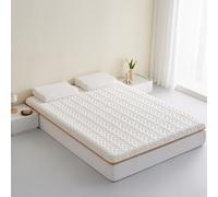 Matelas pliable portable de 4 cm, doux et respirant, anti-escarres avec base antidérapante pour chambre à coucher, voyage et usage domestique (taille : 150 x 190 cm)