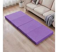 Matelas pliable portable pour lit simple - Soulage la pression et soutien pour dormir - Coussin épais double face antidérapant idéal pour le camping et l'utilisation de camping-cars - Solution de