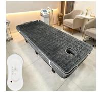 Matelas Pliable pour Salon De Beauté, Surmatelas De Spa avec Trou, 3 Réglages De Température, Housse Chauffante pour Table De Massage Électrique, pour Services De Massage,180cm with Holes