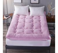 Matelas Pliable Sol Couchage Tatami Tapis De Sol, Matelas De Sol Souple Pliable, Matelas Portable De Couleur Unie Matelas Enroulable Rose 90x200cm, Pink, 90x200cm