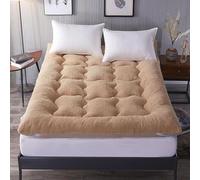 Matelas Pliable Sol Couchage Tatami Tapis De Sol, Matelas De Sol Souple Pliable, Matelas Portable De Couleur Unie Matelas Enroulable Rose 90x200cm, Brown, 180x200cm