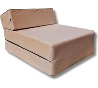 Matelas pliant 160x60x12 cm - 1009 - 3 parties avec appui-tête, enfant, pliable pour mini fauteuil, housse lavable, facile à transporter