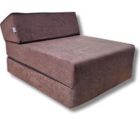 Matelas pliant 160x60x12 cm - 1021 - 3 parties avec appui-tête, enfant, pliable pour mini fauteuil, housse lavable, facile à transporter
