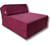 Matelas pliant 160x60x12 cm - 1224 - 3 parties avec appui-tête, enfant, pliable pour mini fauteuil, housse lavable, facile à transporter