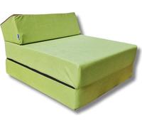 Matelas pliant 160x60x12 cm - 1229 - 3 parties avec appui-tête, enfant, pliable pour mini fauteuil, housse lavable, facile à transporter