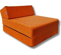 Matelas pliant 160x60x12 cm - 1333 - 3 parties avec appui-tête, enfant, pliable pour mini fauteuil, housse lavable, facile à transporter