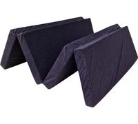Matelas pliant 180 x 120 x 8 cm - 0001 - Pliable 4 parties, voyage, camping, invités, housse amovible et lavable, facile à transporter