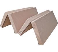 Matelas pliant 180 x 120 x 8 cm - 1009 - Pliable 4 parties, voyage, camping, invités, housse amovible et lavable, facile à transporter
