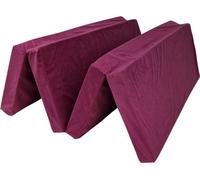 Matelas pliant 180 x 120 x 8 cm - 1224 - Pliable 4 parties, voyage, camping, invités, housse amovible et lavable, facile à transporter