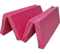 Matelas pliant 180 x 120 x 8 cm - 1227 - Pliable 4 parties, voyage, camping, invités, housse amovible et lavable, facile à transporter